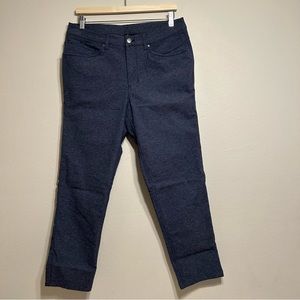 Lululemon ABC Pants Slim Tech Canvas Heathered Deep Navy Size 32